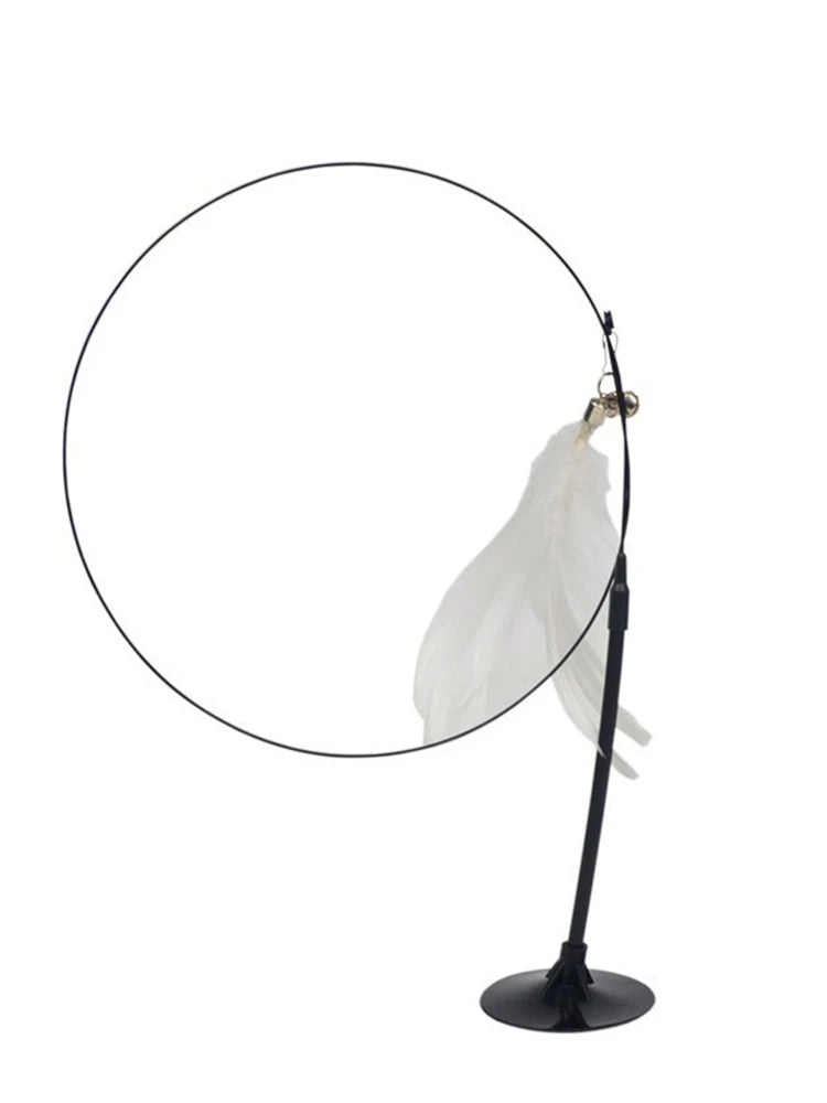Cat Teaser Stick With Bell and Feather Fun - Smarsty