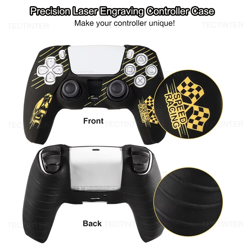 Silicone Protective Cover for PS5 Controller with Anti-Slip Grip - Smarsty