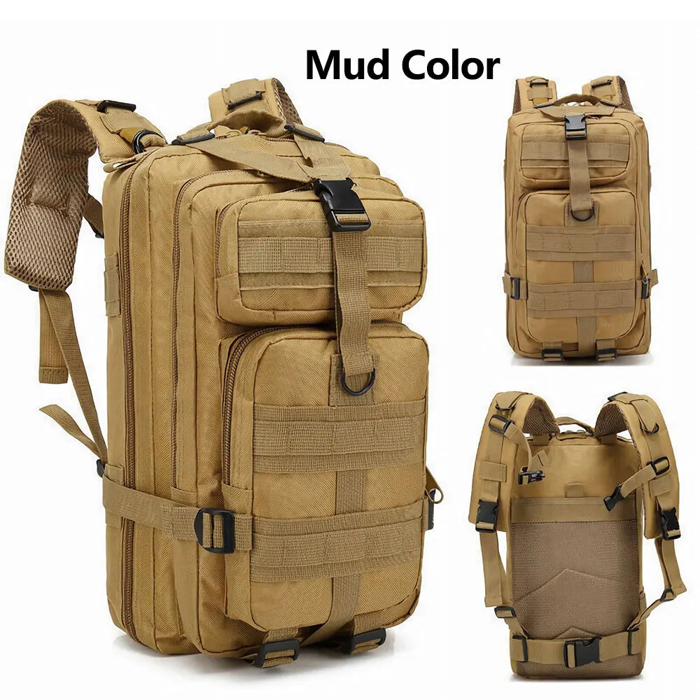 30L Tactical Backpack Assault Backpack Molle 3P Camping Hunting Backpacks Camo 3 Day Rucksack Men Hiking Outdoor Travel Backpack