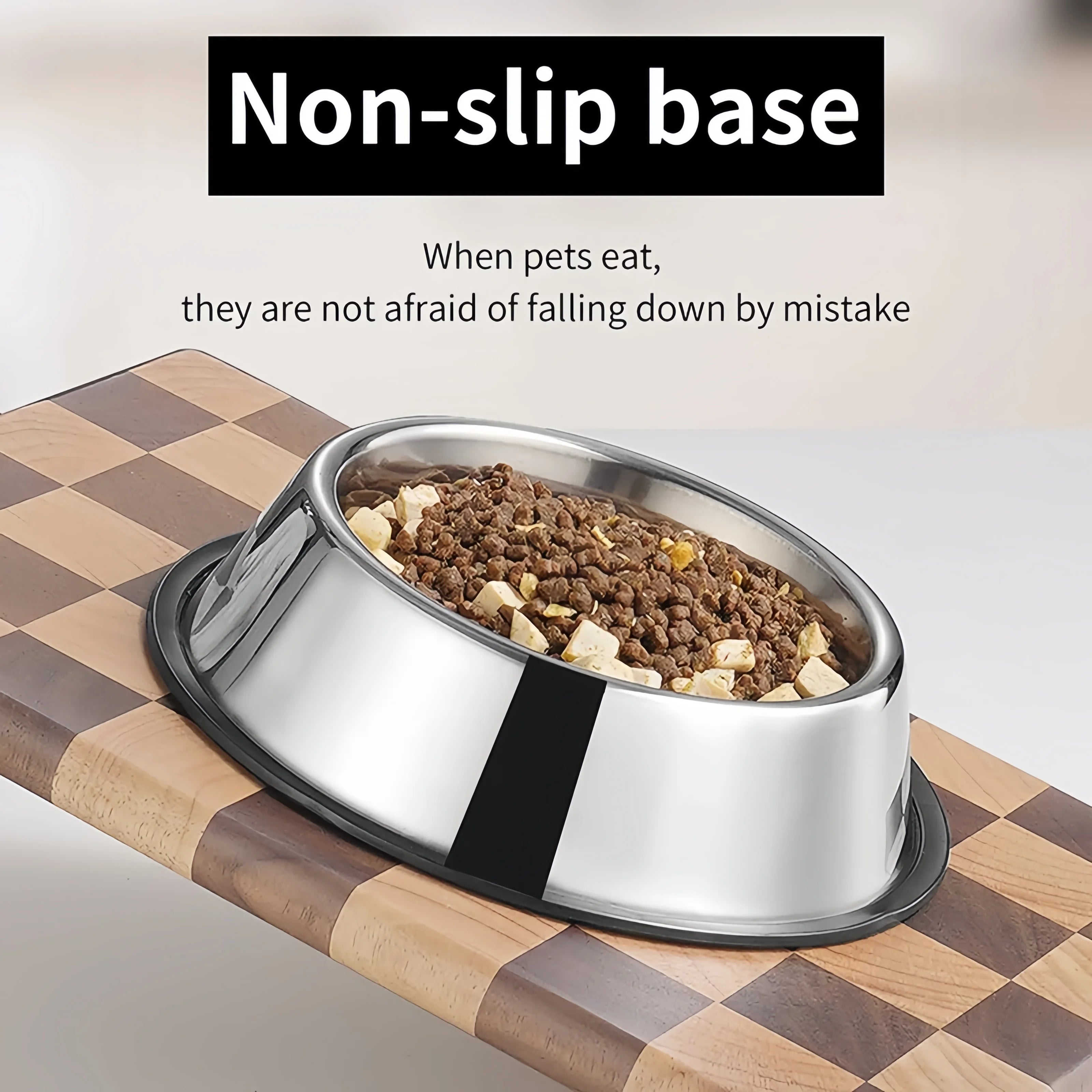 Durable Stainless Steel Pet Feeding Bowl Easy To Clean - Smarsty