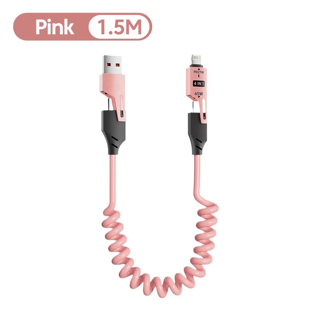 NNBILI 4 in 1 65W Quick Charger Data Cable - Smarsty