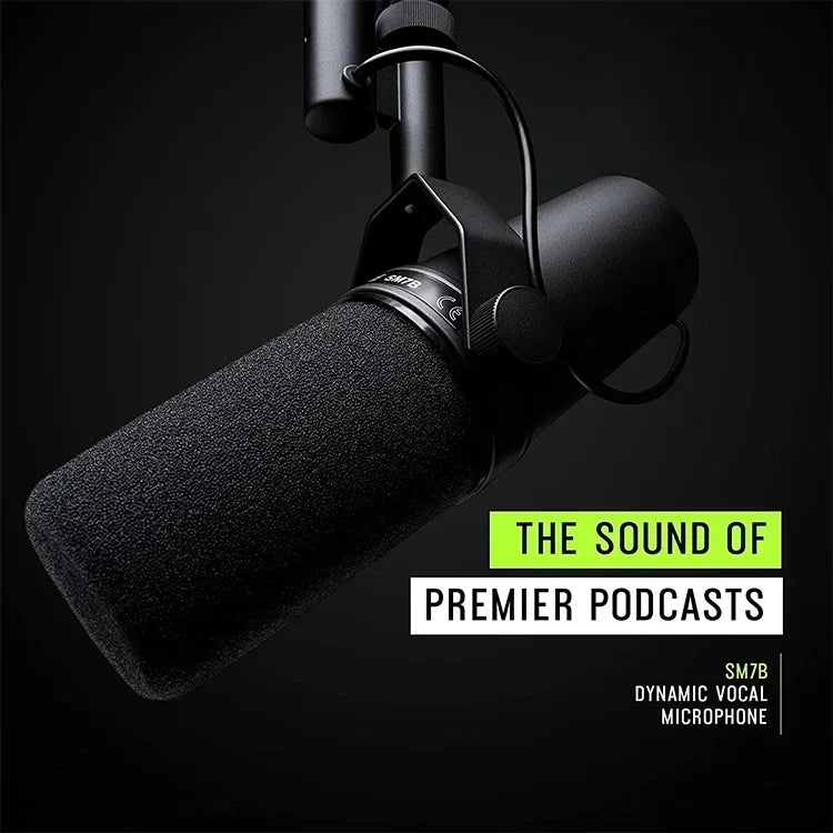 Cardioid Dynamic Microphone for Studio and Podcasting - Smarsty