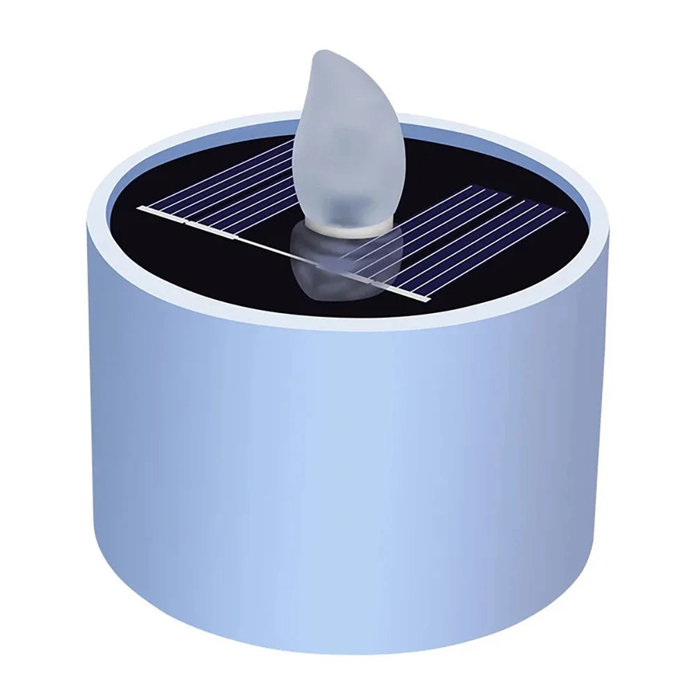 Solar Tea Light LED Candles Waterproof Rechargeable For Outdoor Decor - Smarsty