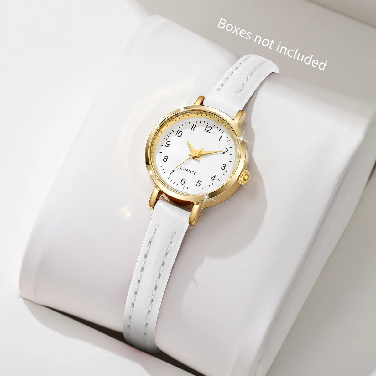 Fashionable Women's Quartz Watch with Leather Band - Smarsty