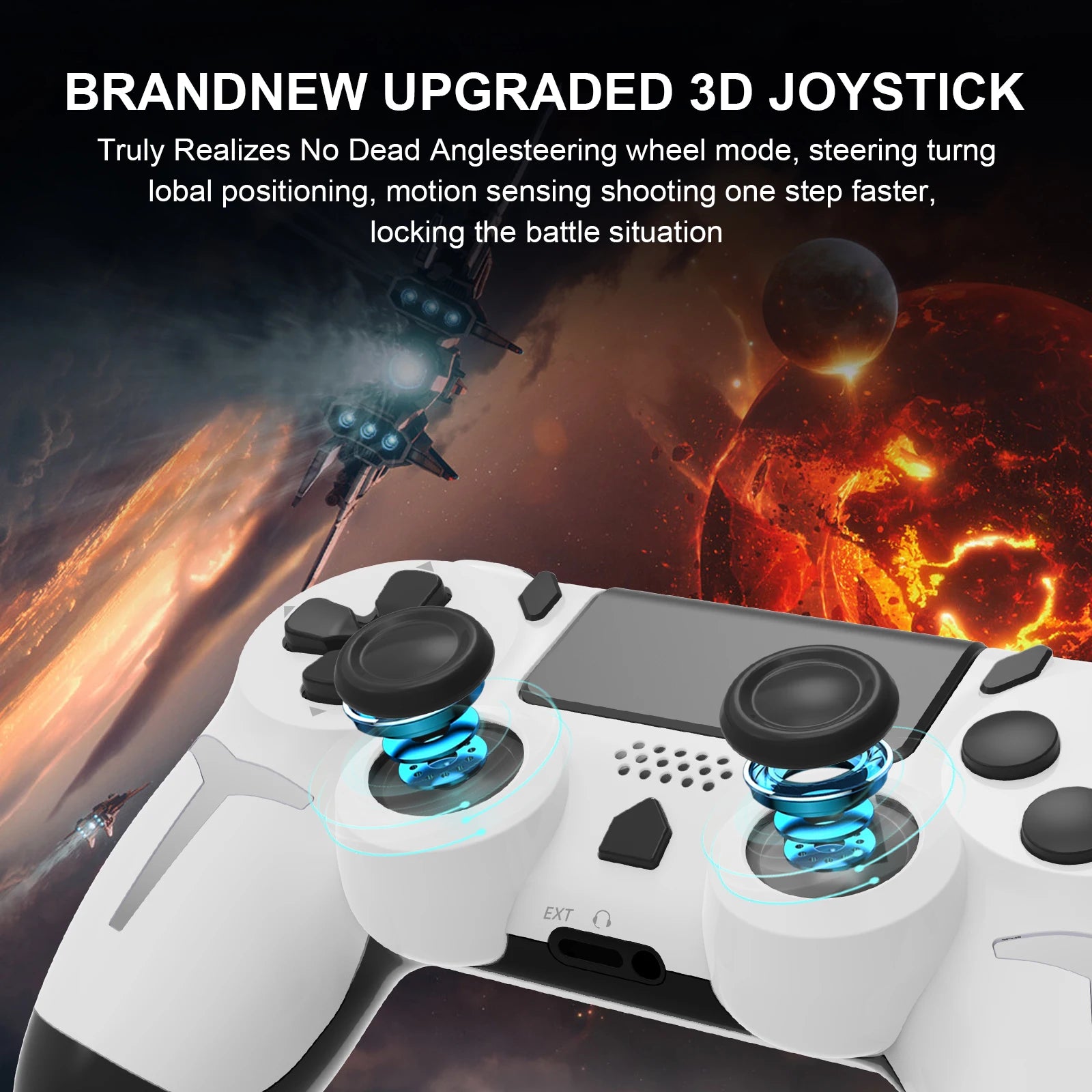 GAMINJA Wireless Gamepad Controller With Dual Vibration - Smarsty