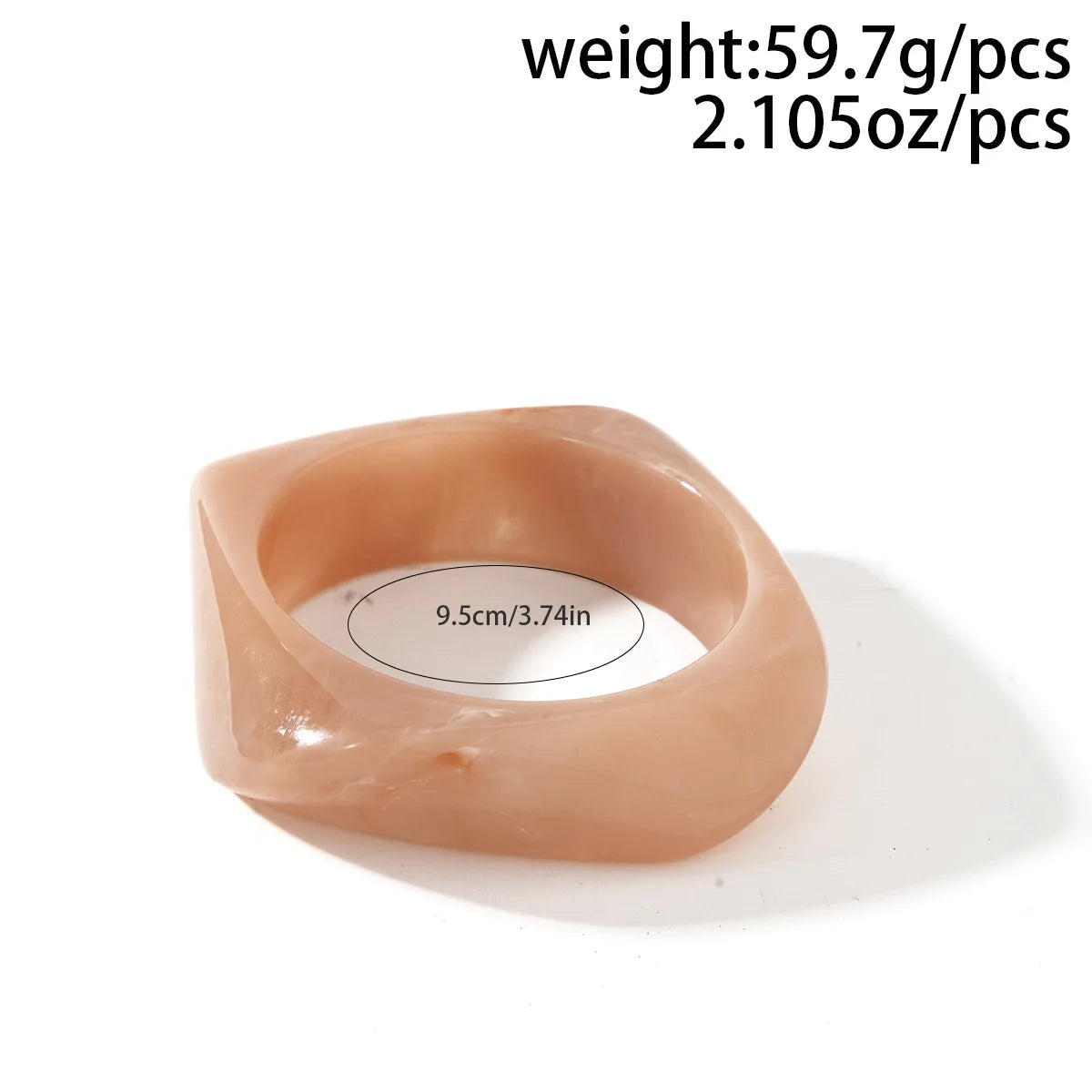 Vintage Punk Resin Acrylic Bangle Bracelets for Unisex - Smarsty