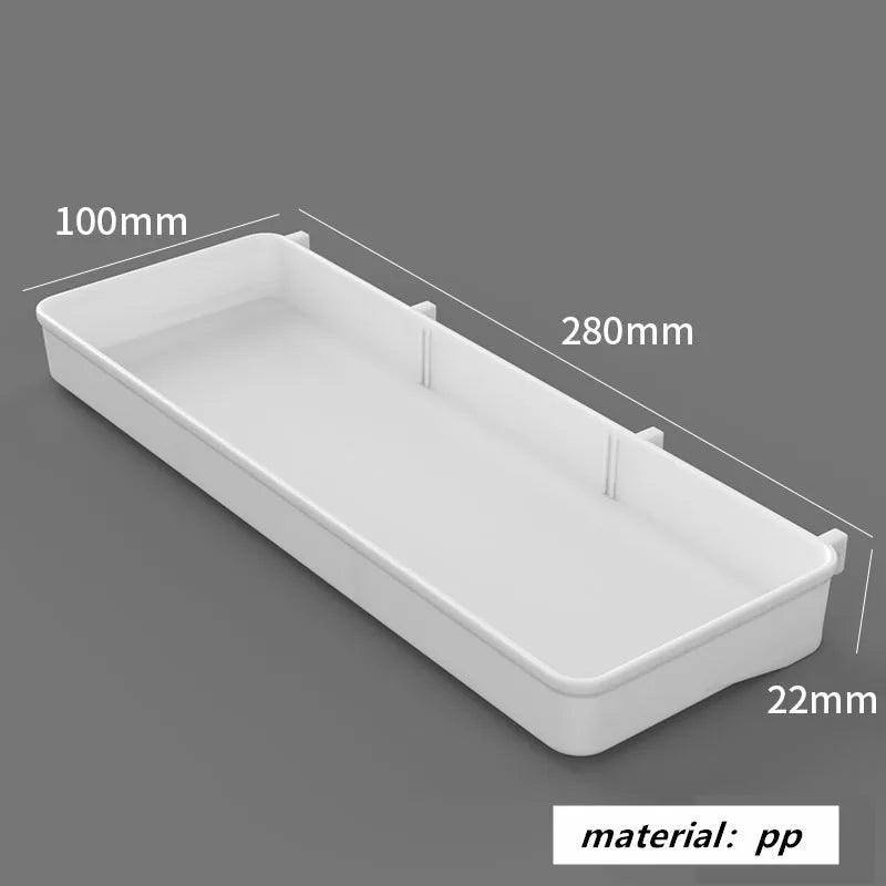 Punch-free Hole Board Vertical Desktop Wall Hanging Office Desk Storage Shelf Reading Room Desktop kitchen Bathroom Storage Rack by Smarsty