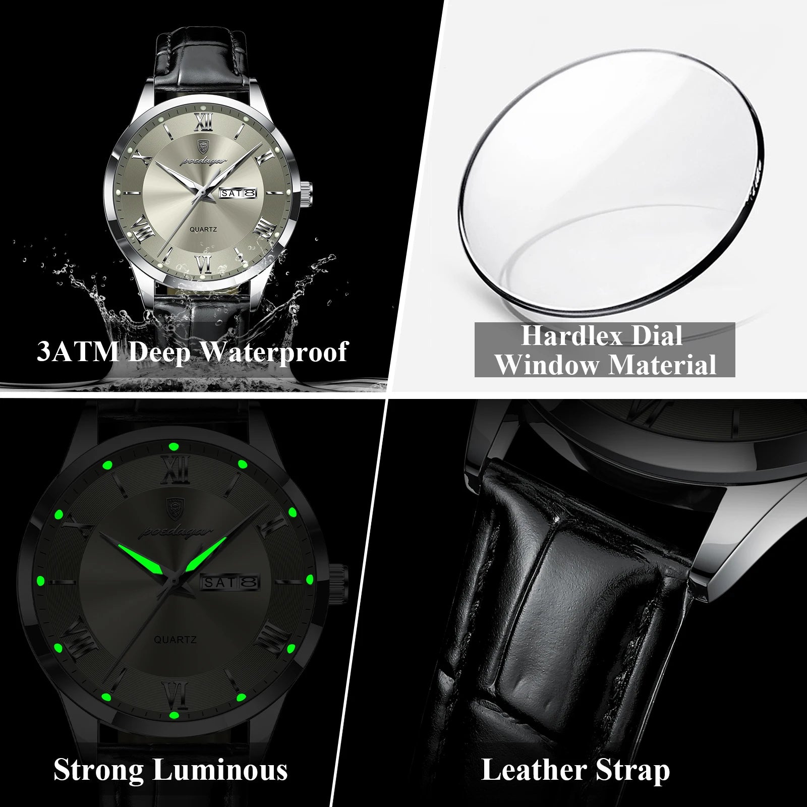 Luxury Waterproof Military Watch For Men with Luminous Dial - Smarsty