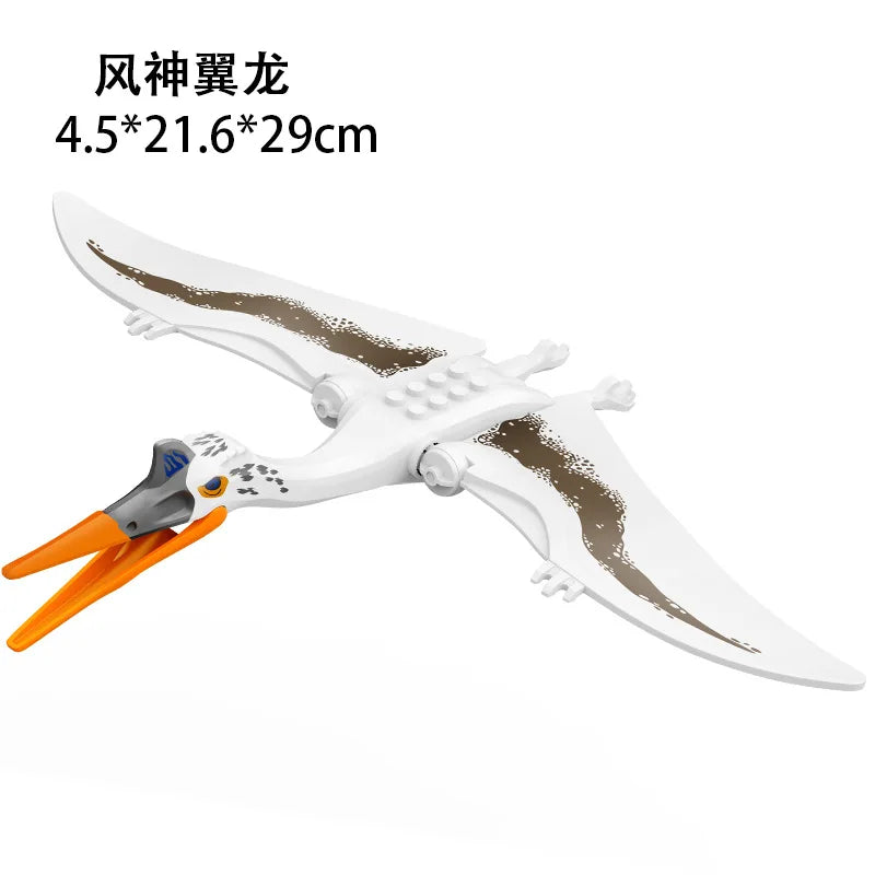 Jurassic World 3 Brutal Raptor Building Blocks Dinosaur Bricks Tyrannosaurus Indominus I-Rex Assemble Toy For Children by Smarsty