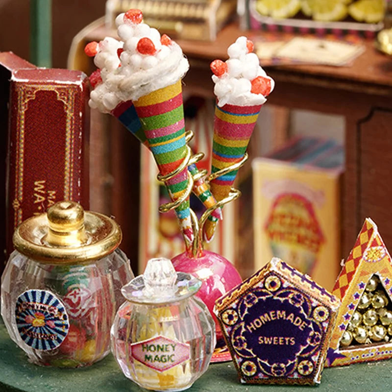 Mini DIY Kit For Doll House Making And Assembling Room Models Toys Home And Bedroom Decorations With Furniture Wooden Crafts by Smarsty