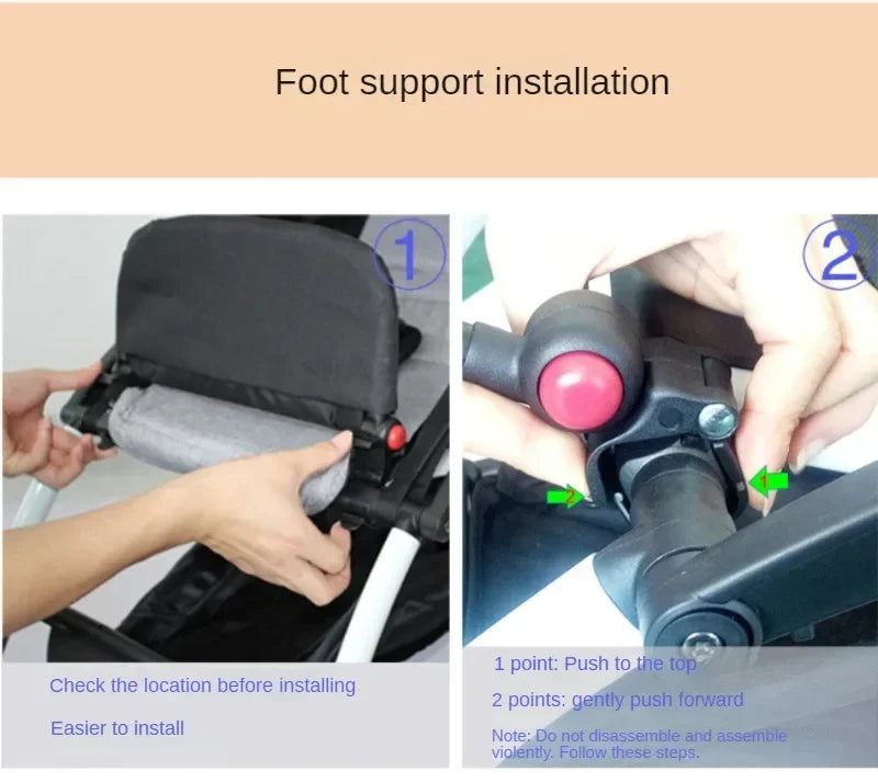 Baby Stroller Accessories Armrest for vovo yoyo 2 Yoya strollers , Pushchair Front Bumper Bars Universal Adjustable Handlebar