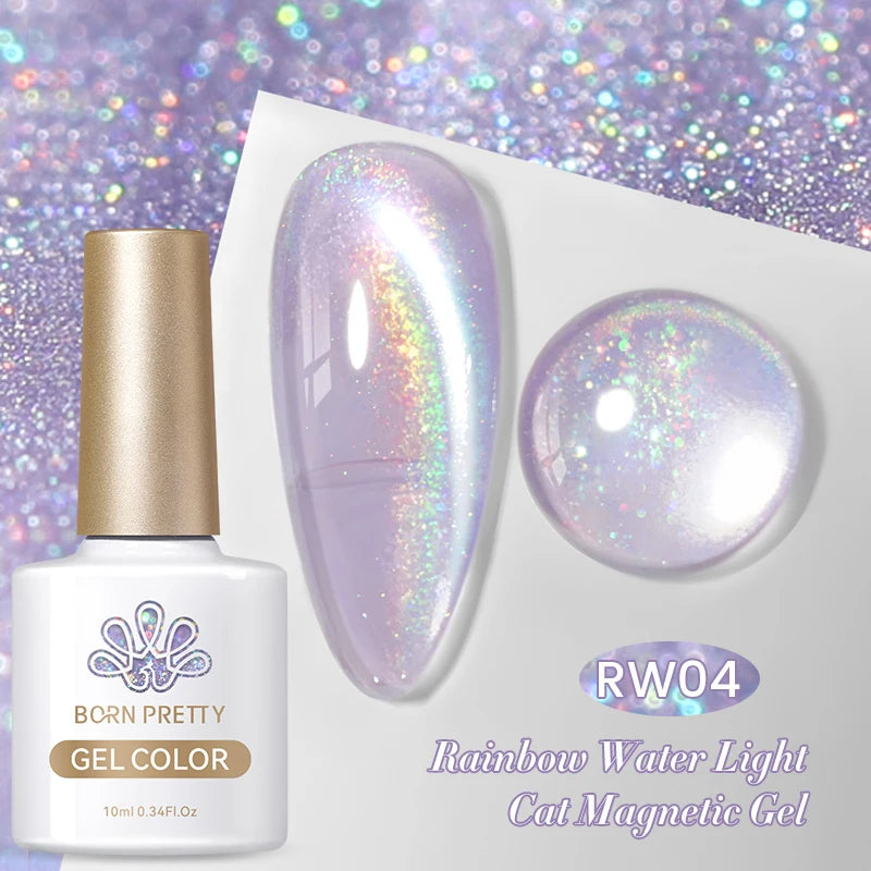 Born Pretty Rainbow Purple Magnetic Gel Nail Polish - Smarsty