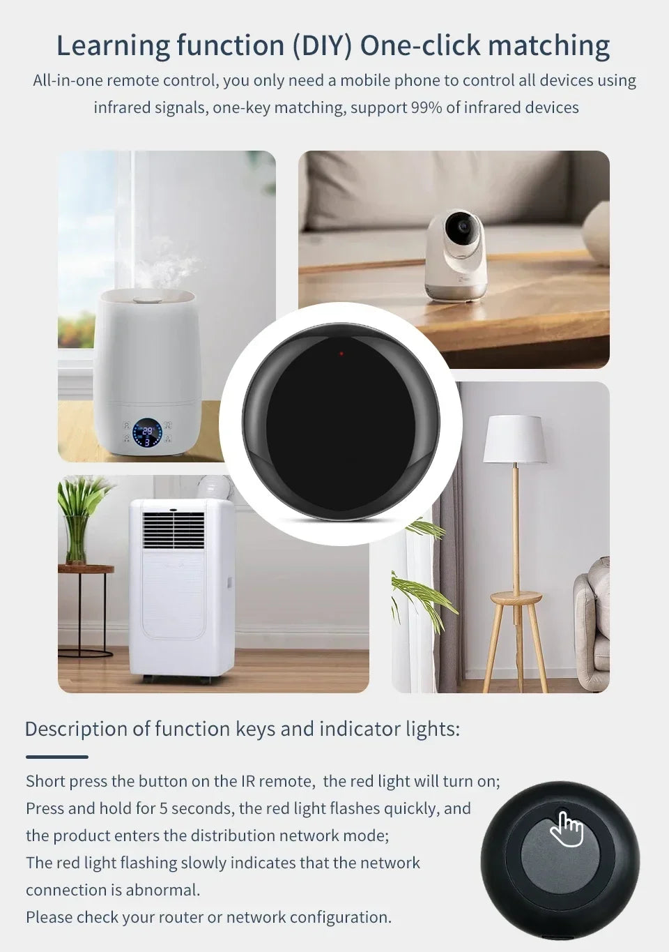 Tuya WiFi Smart Universal Remote Controller For Home - Smarsty