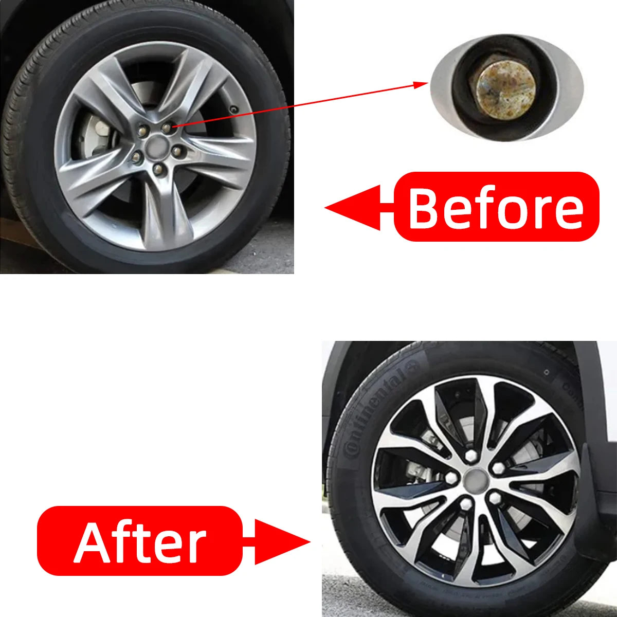 Car Wheel Nut Caps Hub Screw Covers 17/19/21mm Dust Proof - Smarsty
