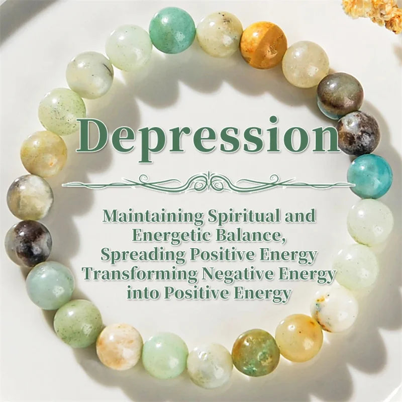 Dendritic Agate Stress Relief Crystal Bracelet - Smarsty