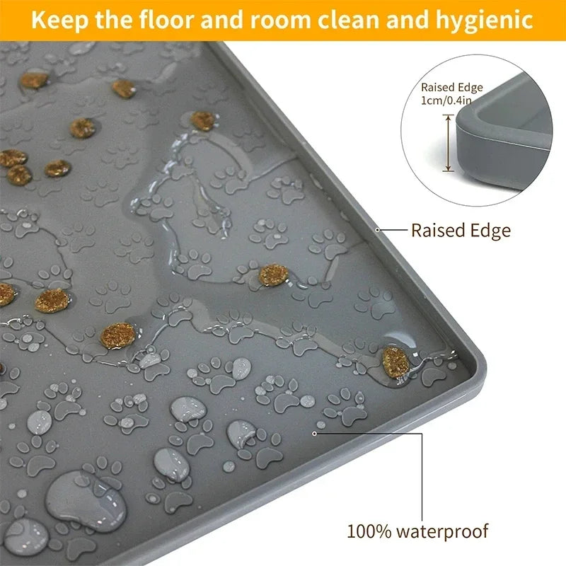 Waterproof Pet Placemat for Easy Feeding Cleanup - Smarsty