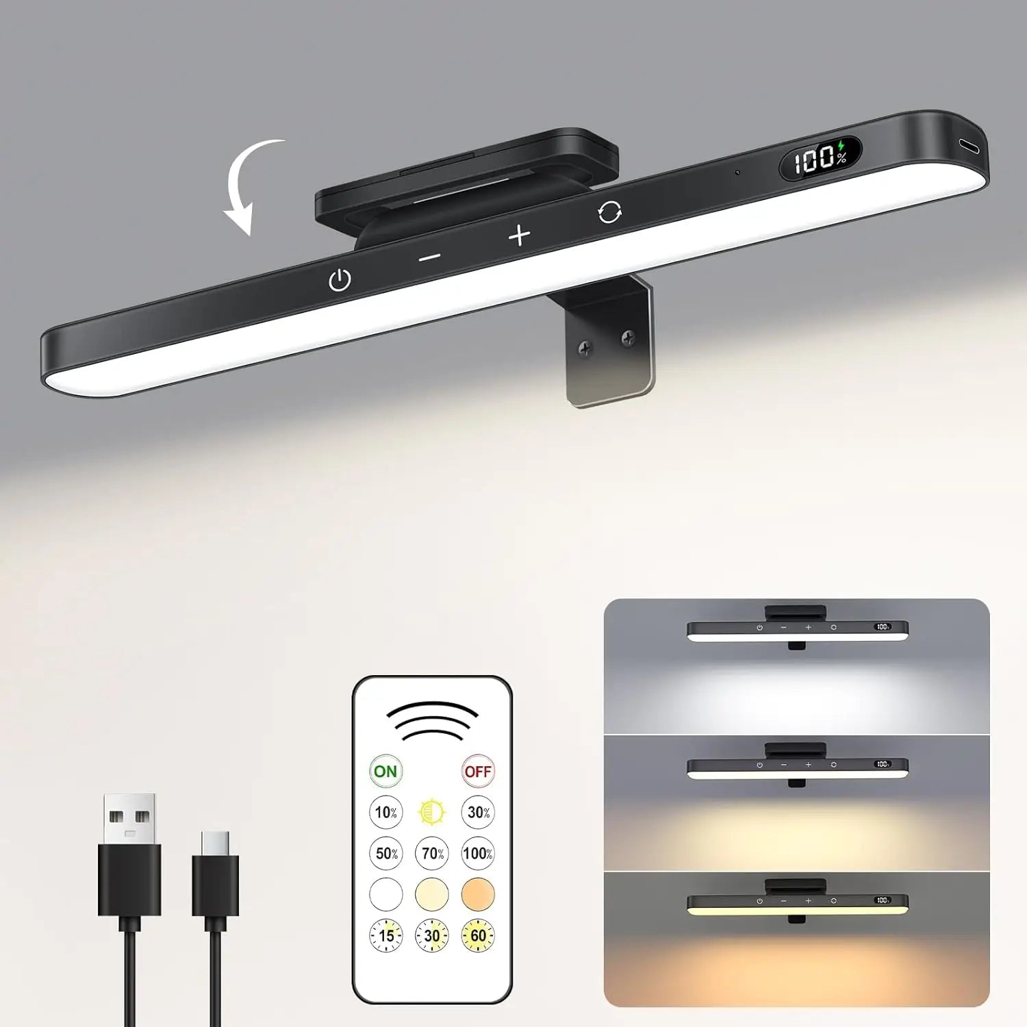 Rechargeable Touch Table Lamp with Magnetic Design - Smarsty