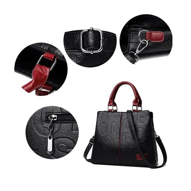 PU Leather Crossbody Bag for Women Large Capacity Travel - Smarsty