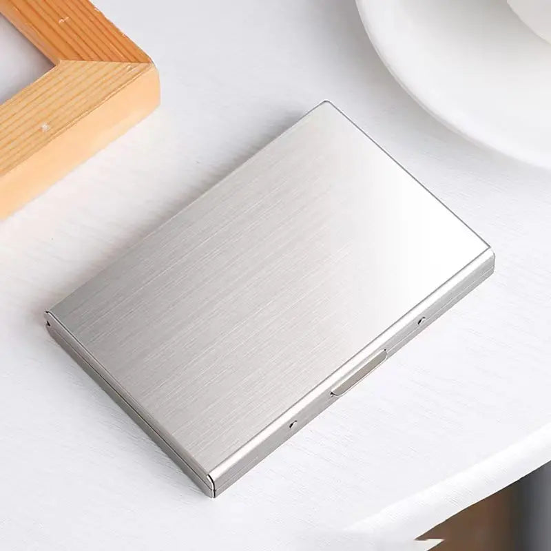 Card Holder Wallet Minimalist Slim Metal RFID Blocking Card Protector Pop Up Credit Card Wallets for Men