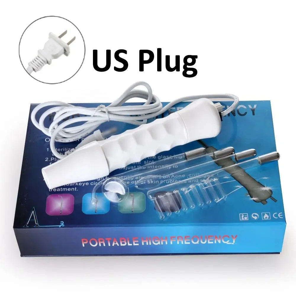 Portable High Frequency Skin Therapy Wand for Acne and Wrinkle Reduction - Smarsty