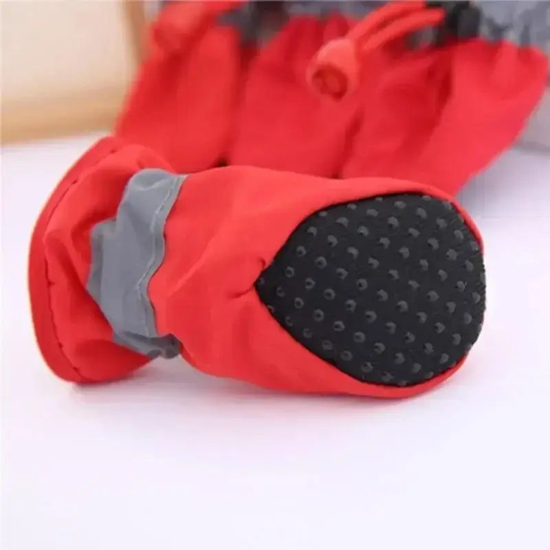 New 4pcs Waterproof Pet Dog Shoes Anti-slip Rain Snow Boot Thick Warm For Small Cats Dogs Puppy Socks Booties - Smarsty