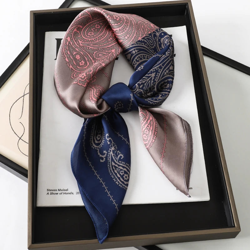 Elegant Silk Floral Hairbands and Neck Scarves - Smarsty