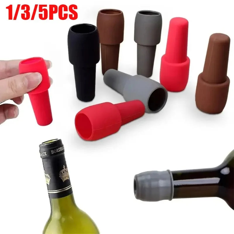 Reusable Silicone Wine Stoppers Keep Champagne Fresh - Smarsty