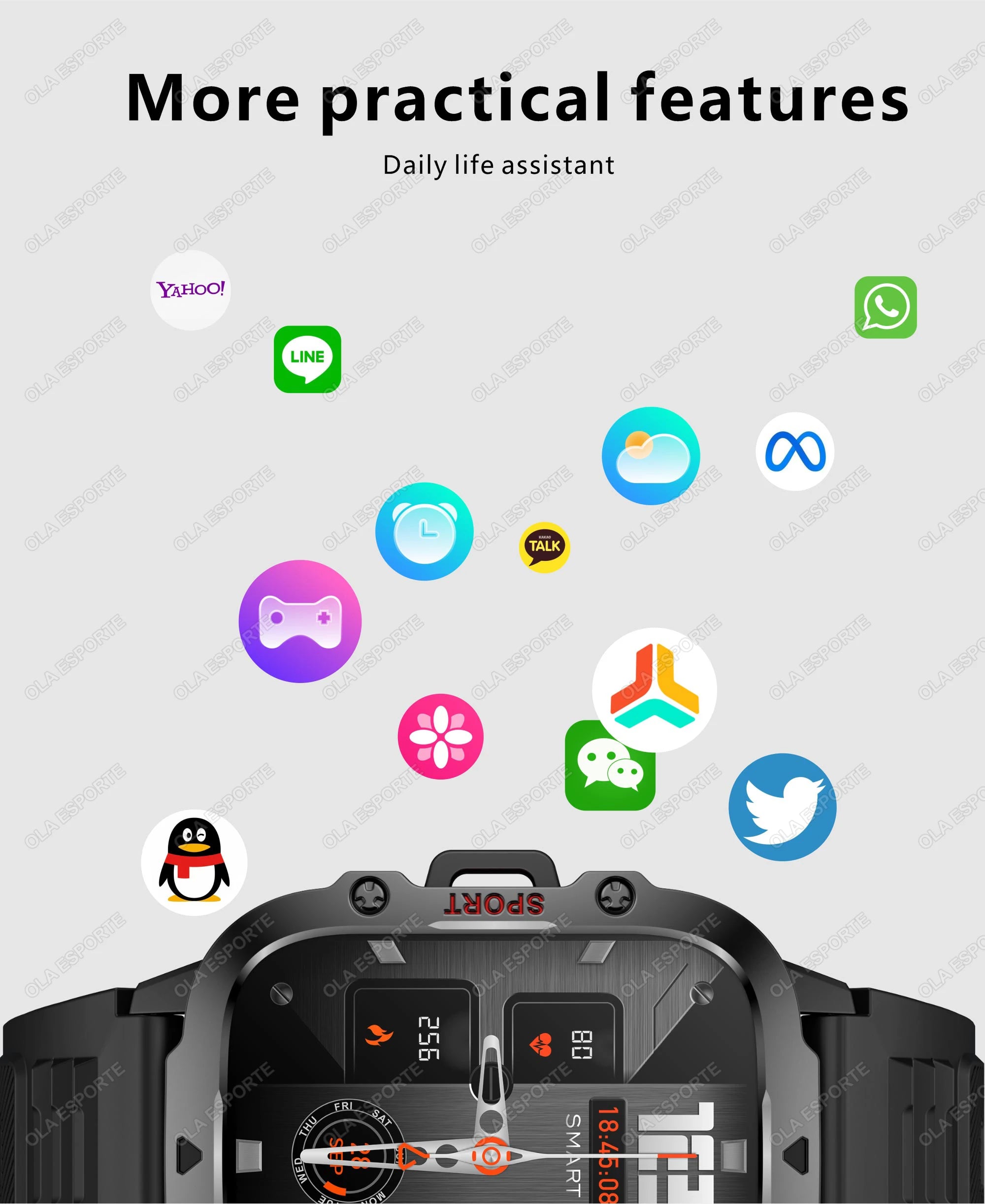 Xiaomi Military Smart Watch for Men with Health Monitor - Smarsty