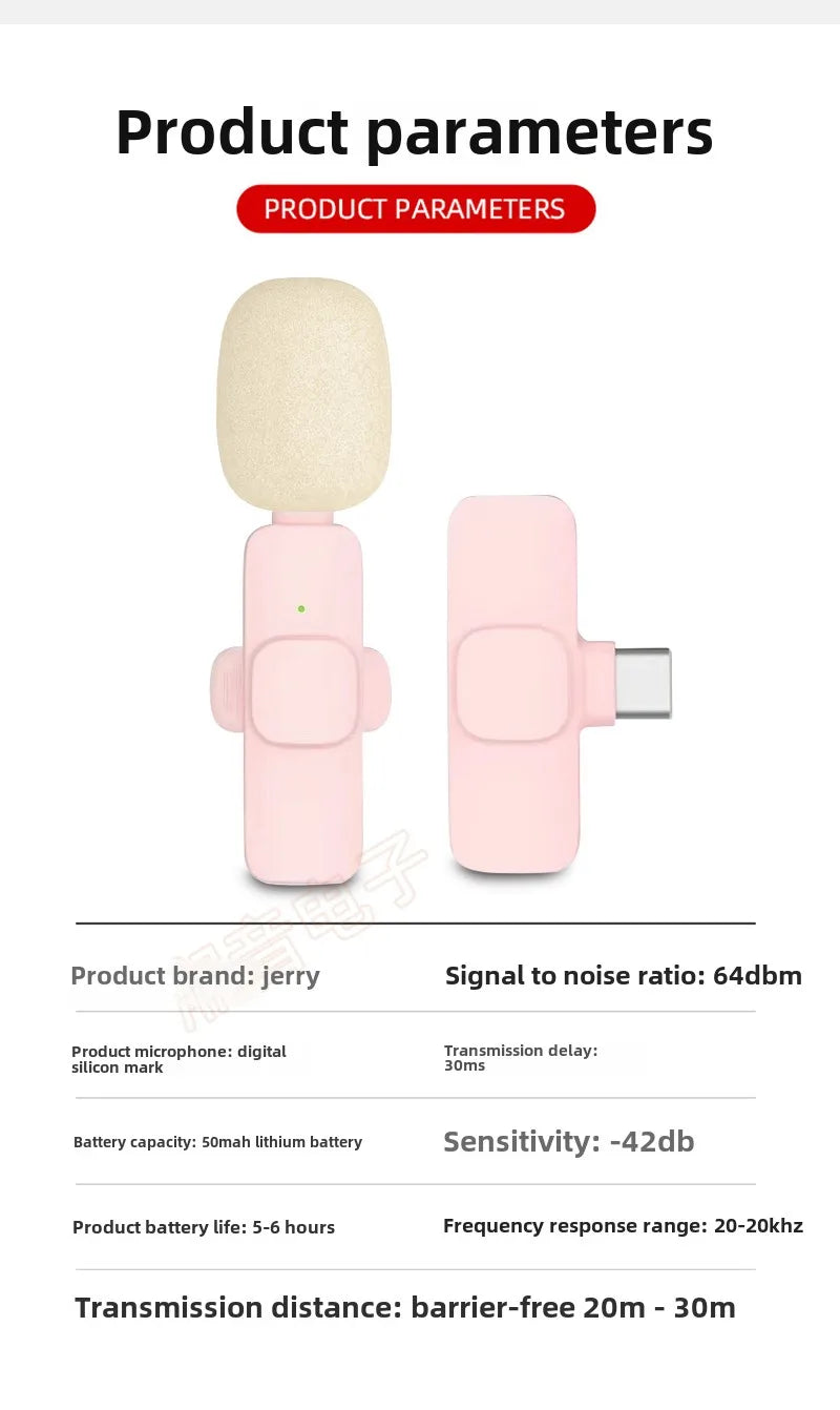 Wireless Lavalier Microphone for YouTube and TikTok Streaming - Smarsty