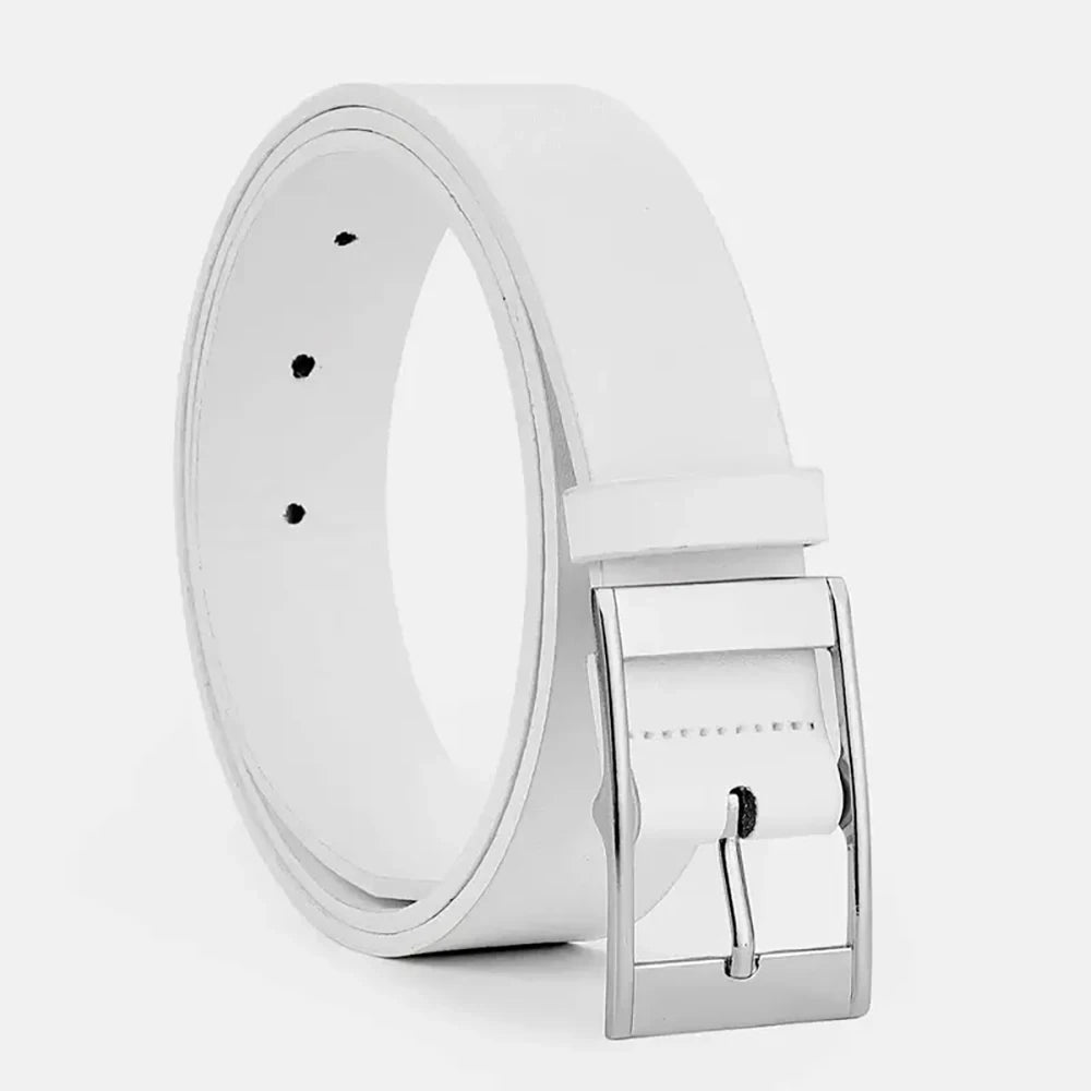 Luxury PU Leather Belt for Men with Metal Buckle - Smarsty