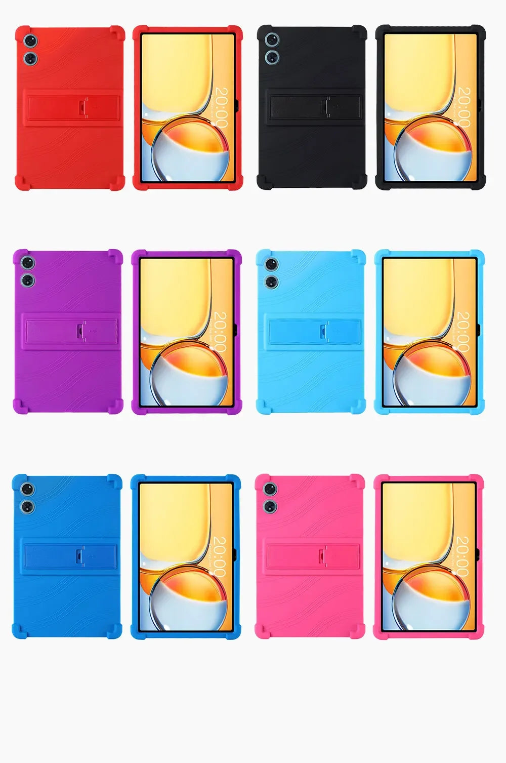For Teclast P50 AI Tablet 11" Android 15 Case Shockproof Cover Soft Silicon Stand Protective Shell