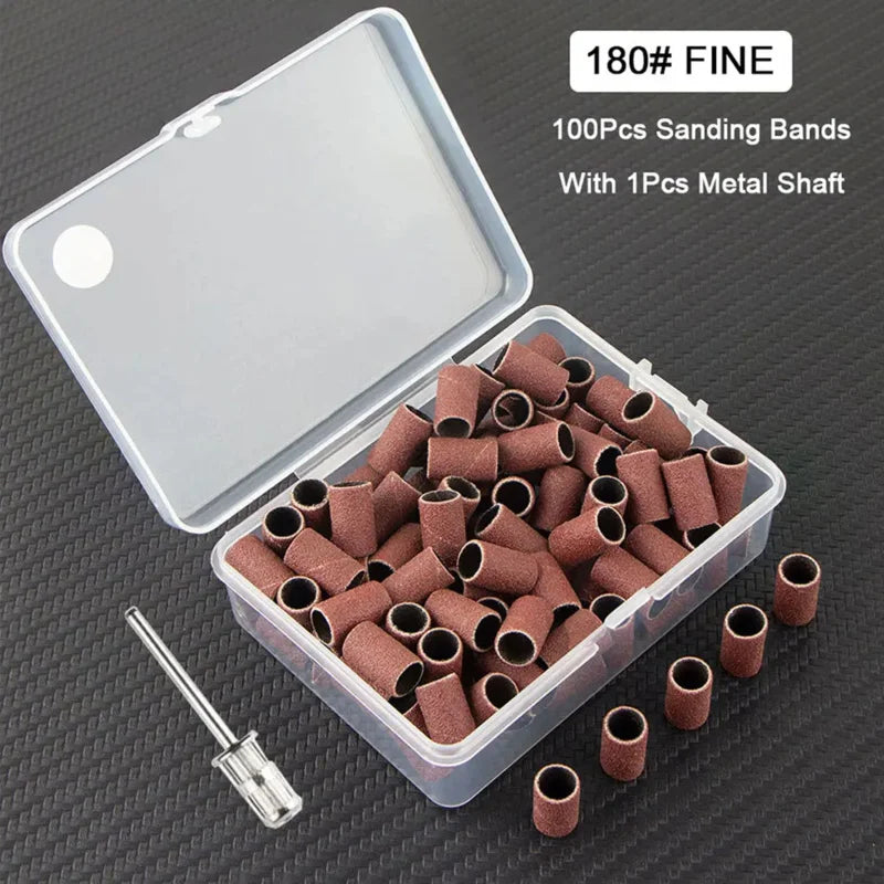 Professional Electric Nail Drill Set with 100 Granular Sand Strips - Smarsty