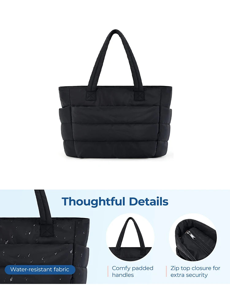 Large Capacity Women Tote Bag Lightweight Fluffy Travel - Smarsty