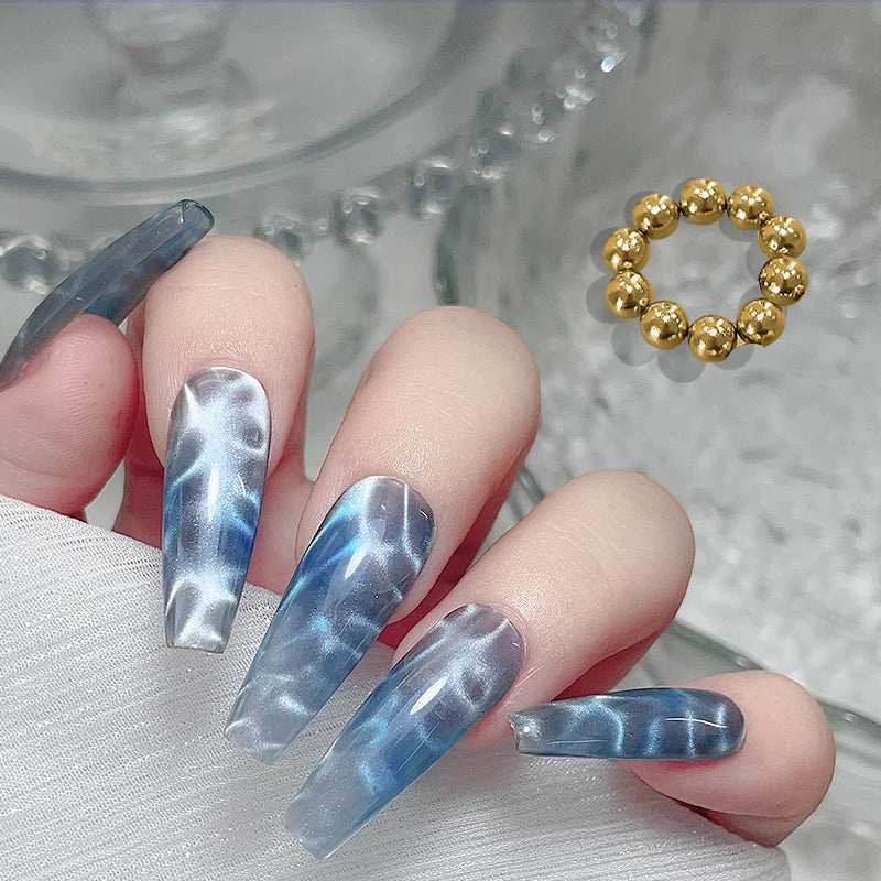 Water Ripple Cat Eye Magnetic Gel Beads for Nail Art - Smarsty