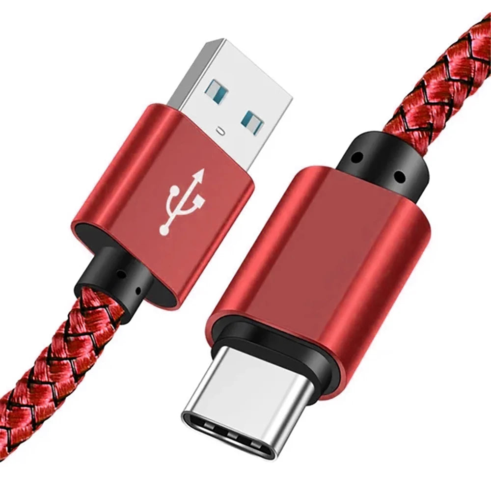 Nylon Fast Charging USB A to Type C Cable - Smarsty