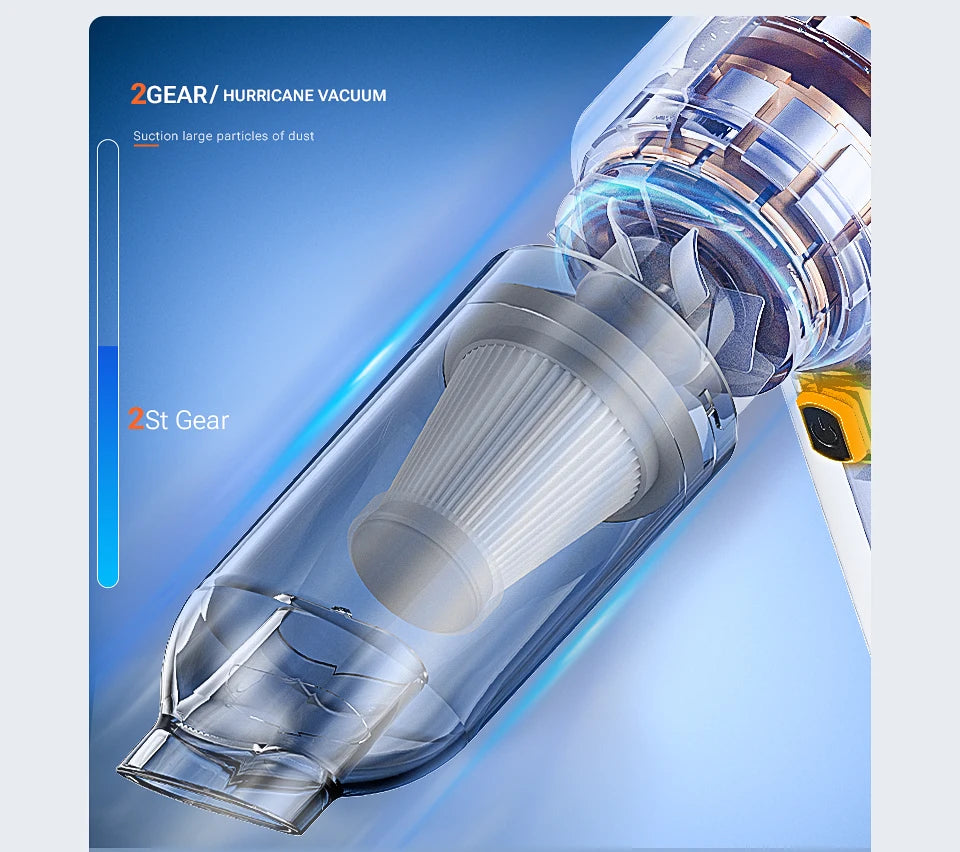 Wireless Car Vacuum Cleaner Powerful Mini Handheld For Home - Smarsty