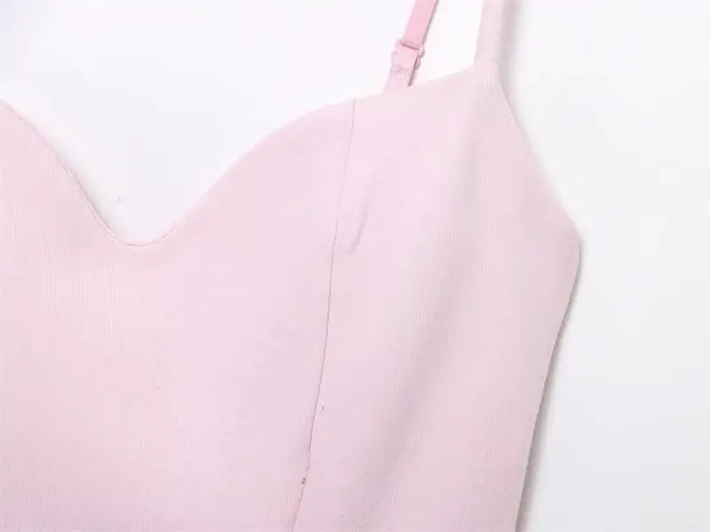 Dresses Summer Women's 2025 New Chic Slim Tube Top Elegant Mini Camisole Women's Dress Street Fashion Youth Holiday Dress - Smarsty