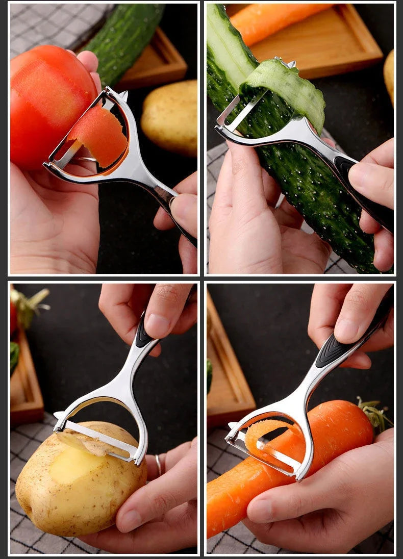 Stainless Steel Potato Peeler Vegetable Peeler Multi-function Carrot Grater Fruit Tools Kitchen Accessories cuisine pelador by Smarsty