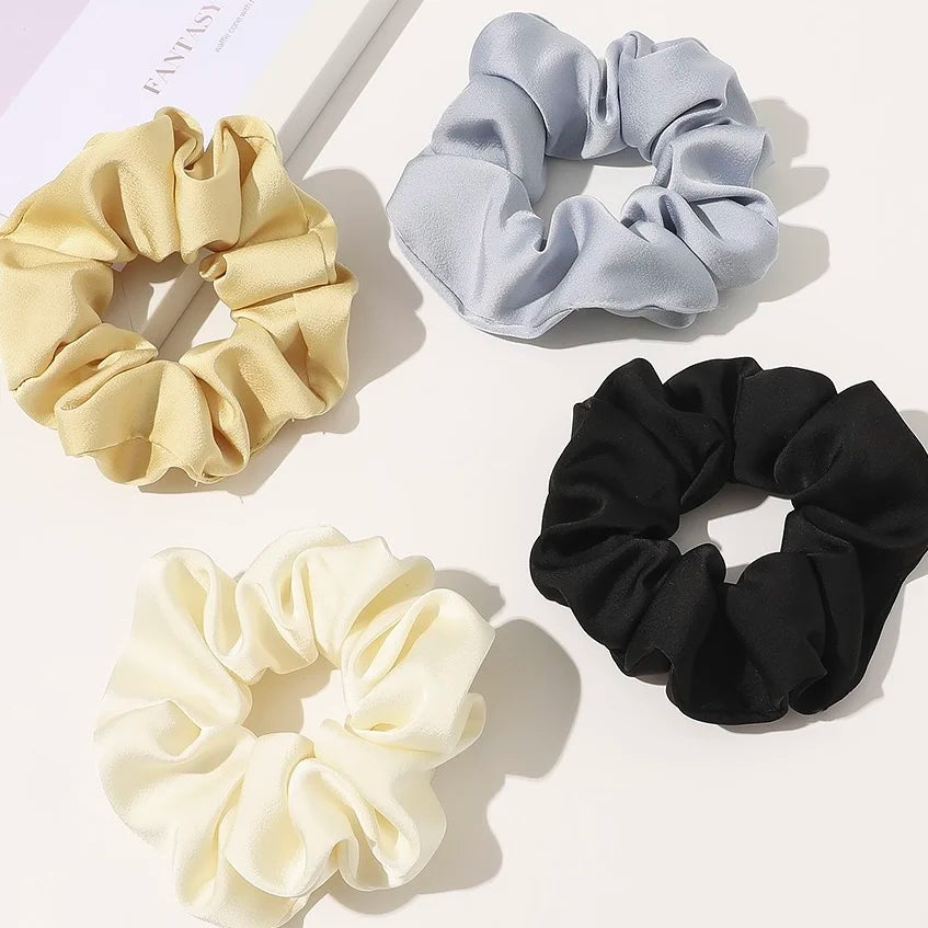 Silk Scrunchies No Crease Hair Ties For All Hair Types - Smarsty