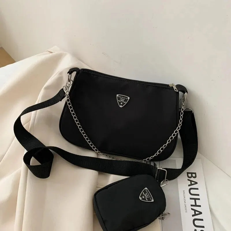 Nylon Crossbody Bag For Women Portable Casual Style - Smarsty