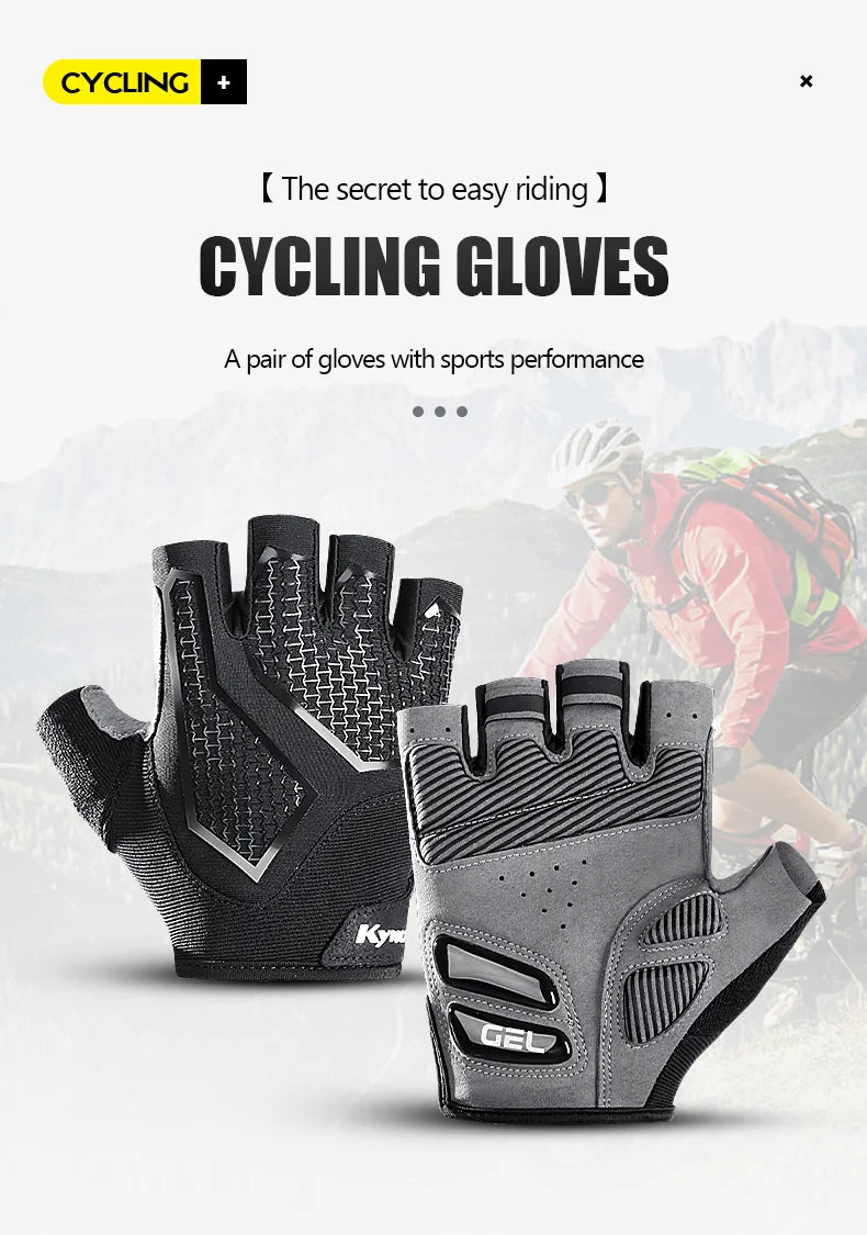 Breathable Half Finger Cycling Gloves Anti Slip Gel Pads - Smarsty