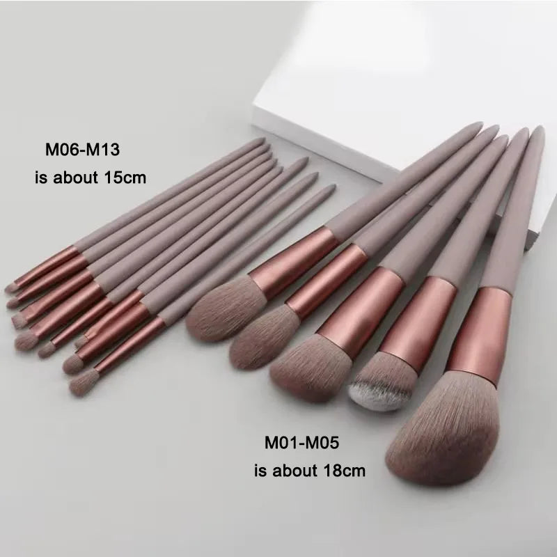 13 Piece Makeup Brushes Set for Flawless Application - Smarsty