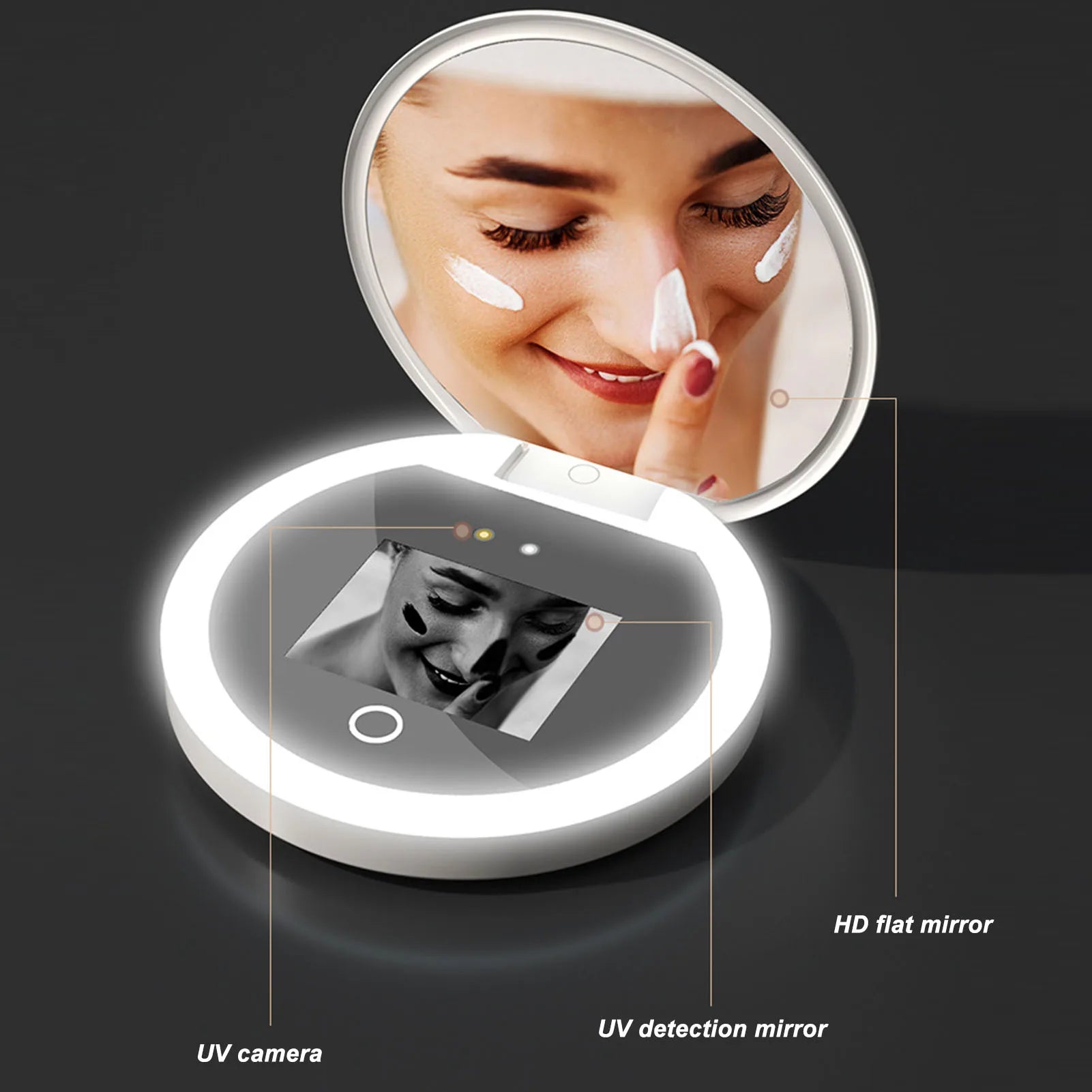 UV Mirror Sunscreen Testing Camera with 2X Magnification - Smarsty