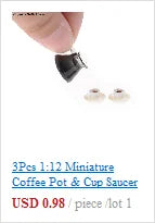 Miniature Dollhouse Furniture Set For Dolls House Mini Toy Kit Accessories TV Kitchen Home Fridge Kids Pretend Play Diy Figurine by Smarsty