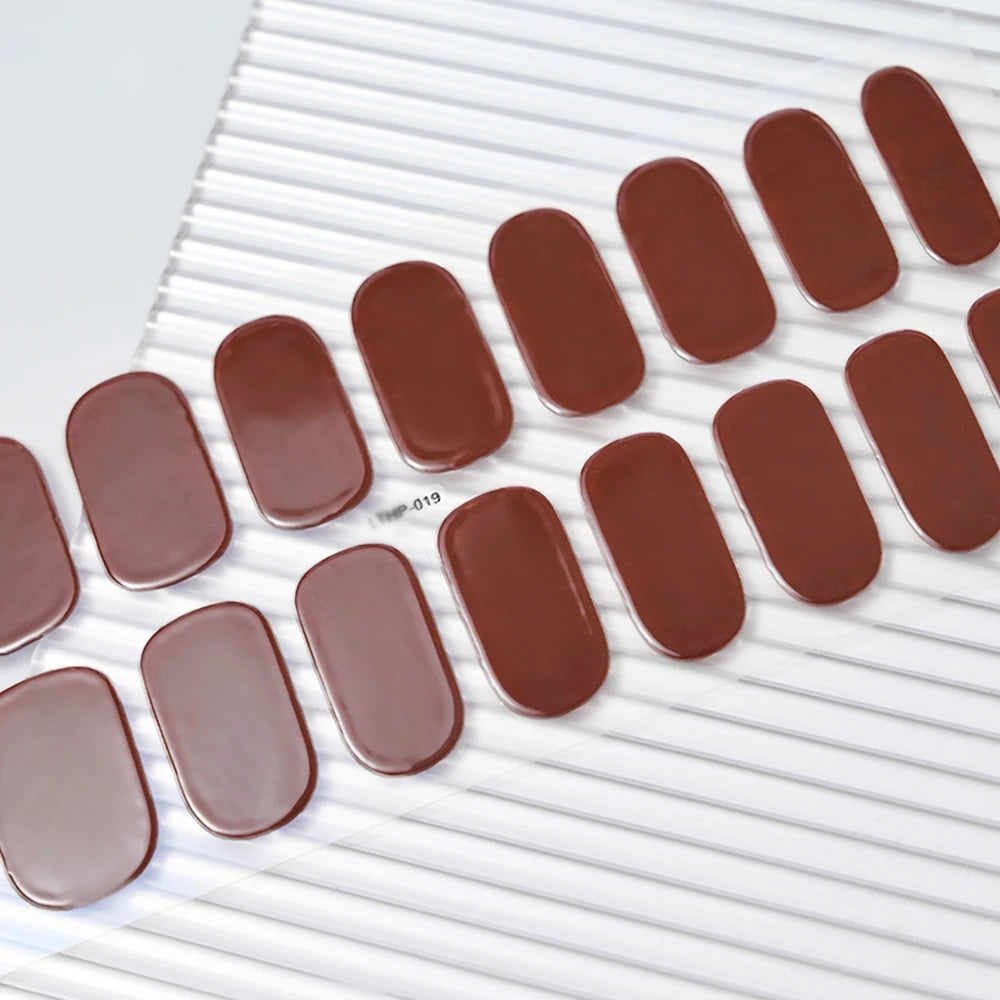 Long-Lasting Semi-Cured Gel Nail Stickers for Easy Application - Smarsty