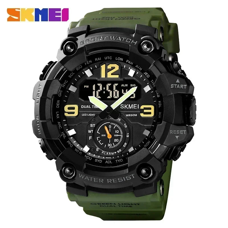 Skmei 1637 Waterproof Sport Wristwatch with Dual Movement - Smarsty