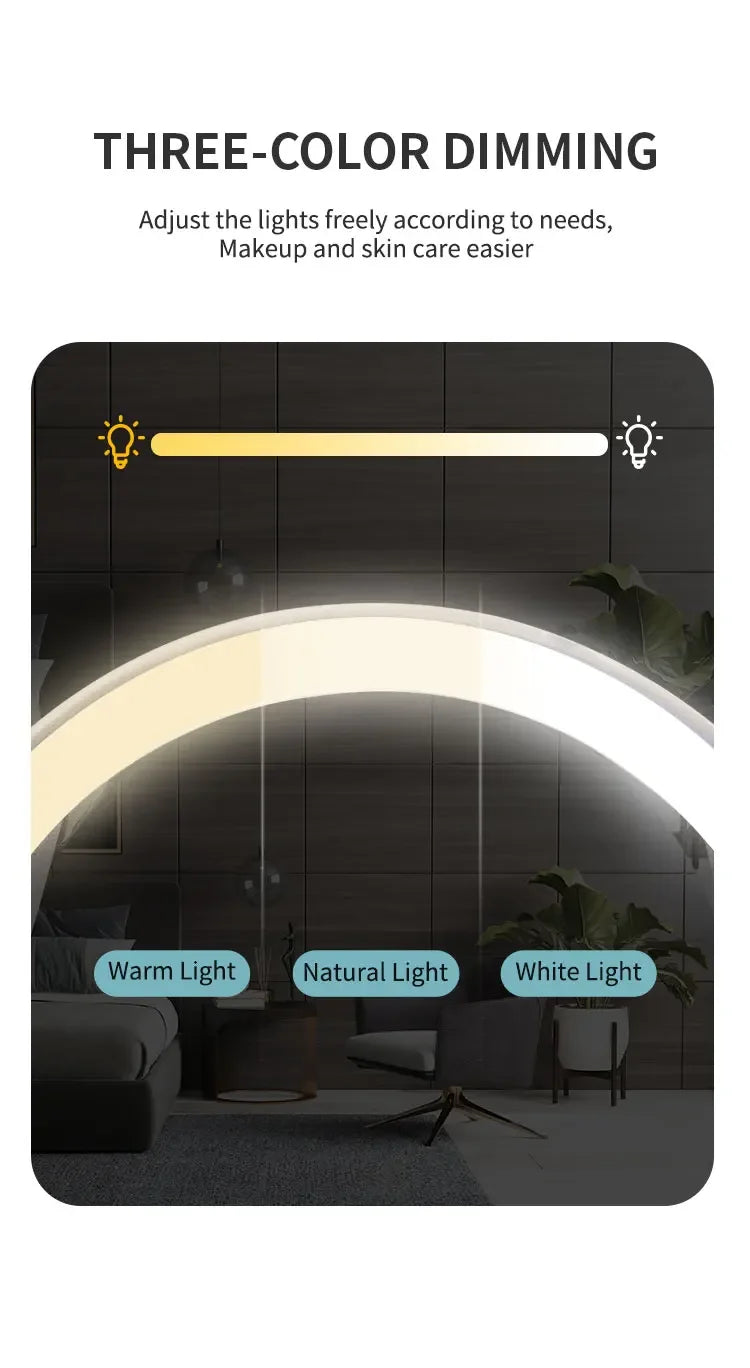 Wall Mounted Makeup Mirror with 10x Magnification - Smarsty