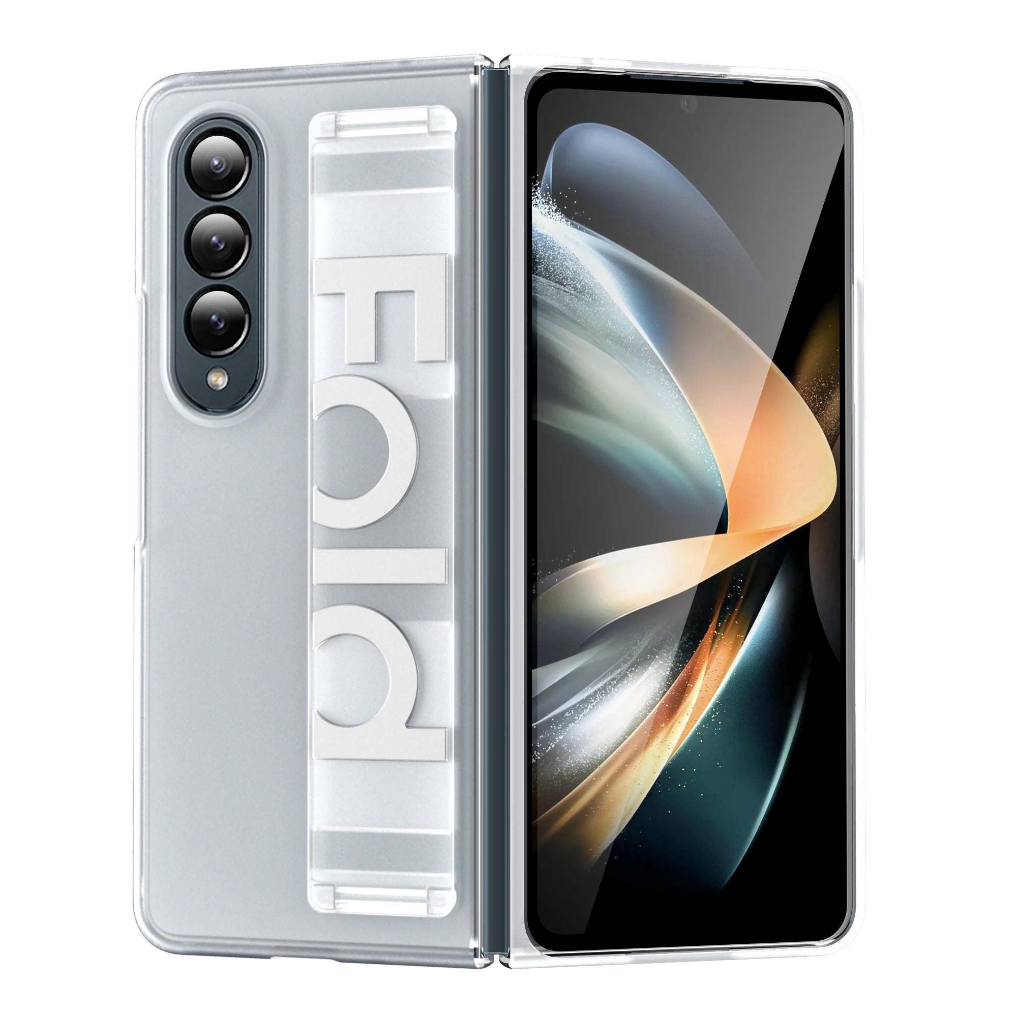 Ultra Thin Matte Galaxy Fold Case With Wrist Strap Pro - Smarsty