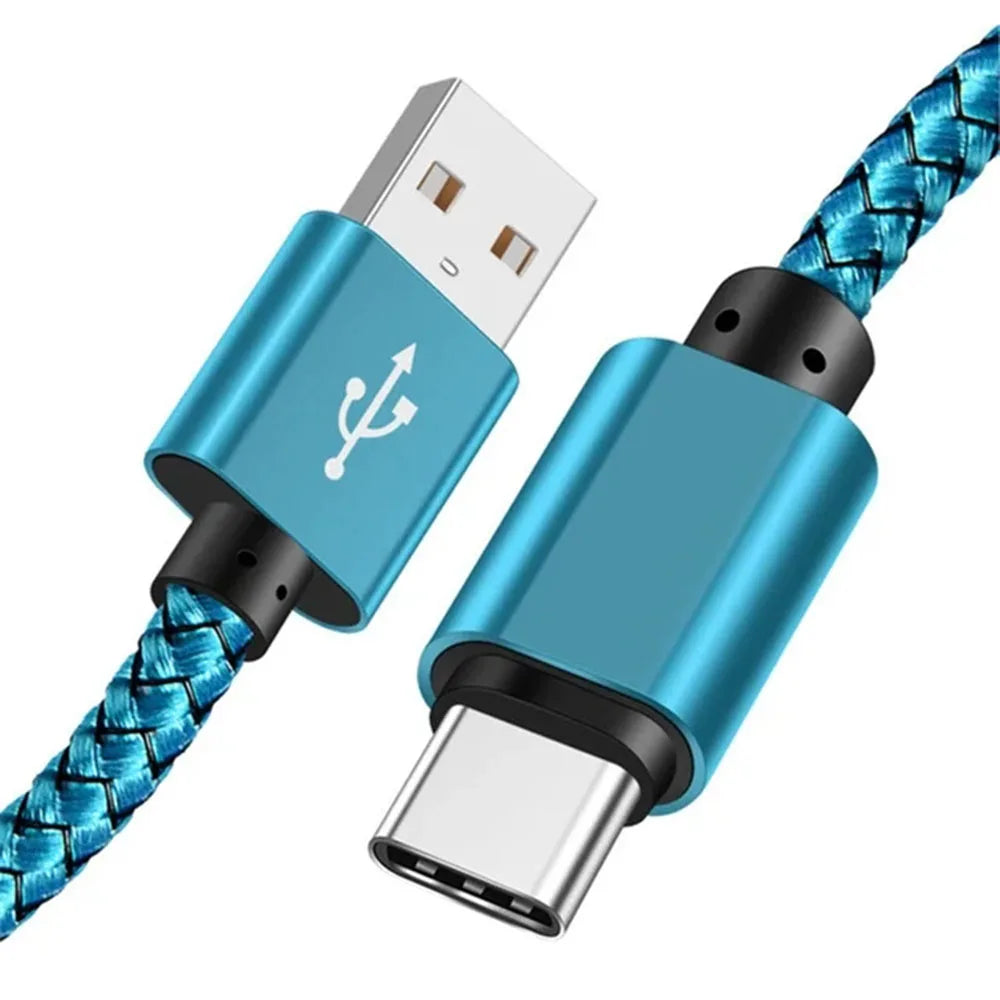 Nylon Fast Charging USB A to Type C Cable - Smarsty