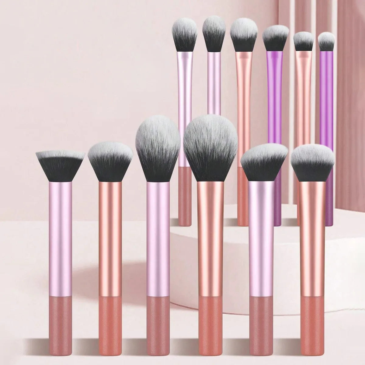 8 Piece Professional Makeup Brush Set for Flawless Application - Smarsty